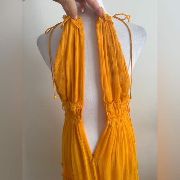 Zimmermann Mae Ruffled Tiered Silk Crepon Midi Dress - Picture 9 of 12